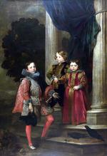 欧洲12-19世纪油画五_DYCK, Sir Anthony Van - The Balbi Children